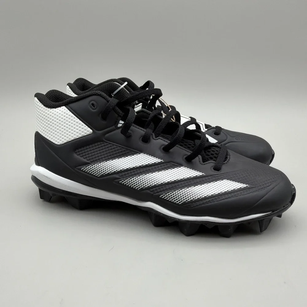 Adidas Adizero Impact Baseball Cleats Molded Black White ID0963 Men's 8.5 New